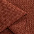 Détail de haute qualité d'un tissu épais en chanvre marron rouille pour sofa - 1m x 1.48m / Rouge Brun