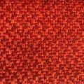 Detalle macro de tela de lino tejida roja gruesa con textura duradera para tapizar sofás - Rojo Profundo (ZB0190-11)