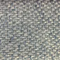 Primer plano macro de la textura de tela de lino moteada azul y blanca duradera - Mezcla Azul Blanco (ZB0190-12)