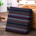 Ethnic style striped decorative fabric with blue and red patterns for home decor - Pattern 6# (Thickened Style) / 1m