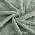 Μαλακό και παχύ ύφασμα ταπετσαρίας Sherpa fleece σε πράσινο matcha για καναπέδες - 1829-13B / Πράσινο μάτσα