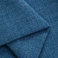 Tissu en lin grossier tissé épais et durable en bleu foncé pour canapé et coussins - 1m x 1.48m / Bleu ciel