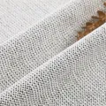 Hoogwaardige dikke chenille stoftextuur voor bankhoezen en kussens in lichtgrijs - Zwarte Basis Beige Grijs