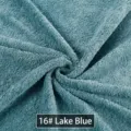 Μαλακό ύφασμα sherpa fleece με υφή σε χρώμα γαλάζιο λίμνης, κωδικός χρώματος 16 SKU έκδοση - 1829-16B / Μπλε της Λίμνης