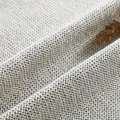 Zachte dikke chenille stof voor bankhoezen en kussens in lichtgrijze textuur - Zwarte Basis Crèmegeel