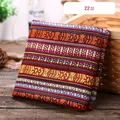Handmade ethnic bohemian woven decorative fabric variant 22# with colorful stripes - Pattern 22# (Thickened Style) / 1m