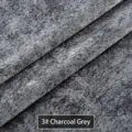Texture dettagliata del tessuto in velluto a fiocco di neve grigio premium per divani - Grigio Premium (WX1833-3)