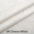 Tessuto da tappezzeria in velluto a fiocco di neve in colore 6# bianco formaggio - Bianco Formaggio (WX1833-6)