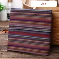 Ethnic style woven fabric with colorful horizontal stripes, pattern variant number 26 - Ethnic Vibrant Colorful Striped Fabric Style (26#) (Thickened Style) / 1m / Colorful