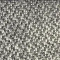 Primer plano de tela de lino gruesa gris y beige con textura de tejido grueso para sofás. - Gris Blanco Mezclado (ZB0190-23)