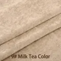 Morbido tessuto in velluto color tè al latte per copridivano e federe - Colore Tè al Latte (WX1833-9)