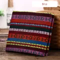 Bohemian style ethnic woven fabric with colorful geometric stripes for home decoration - Ethnic Bohemian Colorful Striped Style (51#) (Thickened Style) / 1m / Colorful