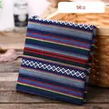 Ethnic style handmade woven fabric tablecloth with colorful stripes and patterns - Ethnic Multi-Color Diamond Woven Style (56#) (Thickened Style) / 1m / Colorful