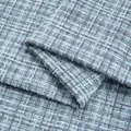 Elegant light blue tweed fabric with metallic silver threads for luxury garments - No. 10 Misty Blue