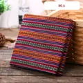 Ethnic style woven fabric with vibrant horizontal stripes for sofa covers and tablecloths - Pattern 96# (Thickened Style) / 1m