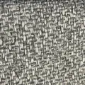 Detalle macro de la textura de tela de lino gris grueso para tapicería de sofás - Entrelazado Gris Beis (ZB0190-29)