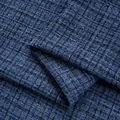 Blue tweed fabric with shimmering metallic threads for coats and jackets - No.12 Deep Blue