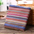 Decorative ethnic style woven fabric with vibrant stripes and geometric patterns, variant 129# - Pattern 129# (Thickened Style) / 1m