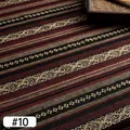 Ethnic style handmade woven upholstery fabric with red and gold patterns, variant #10 - Pattern #10 (Ordinary Style) / 1 Meter