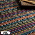 Ethnic style multi-color striped woven fabric for sofa and tablecloth, SKU #16 design. - Ordinary Style (#16) / 1m / Colorful