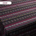 Bohemian ethnic style striped upholstery fabric for sofa covers and tablecloth decoration - Pattern 200# (Thickened Style) / 1m / Colorful