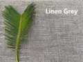 Close-up of thick linen chenille fabric in grey for DIY sofa cushions and tablecloths - Gray