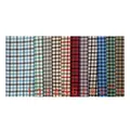 Durable plaid polyester fabric swatches available in 11 colors for sofas and cushions. - Style 1 (TY725)