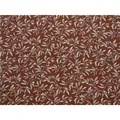 Vintage rust brown botanical chenille jacquard fabric for upholstery and curtains - Orange