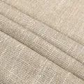 Close-up macro shot of beige tweed fabric with silver thread weaving texture detail - Beige (813-2)