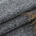 Thick coarse grain Chenille sofa fabric in grey for seat cushion covers and upholstery - Medium Grey