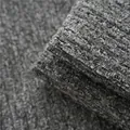 Premium thickened gray chenille bouclé fabric for high-end sofa covers and cushions - 2608-2炭灰石纹
