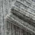 Premium thickened chenille sofa fabric with mountain pattern bouclé texture for cushions. - 2608-7麻灰细织
