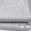 High-quality thick light grey linen-like woven upholstery fabric for sofa and cushions - Standard / Silver Gray (No. 4)