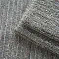 Detail of gray thickened chenille mountain pattern fabric for luxury sofa upholstery - 2608-8咖灰混纺