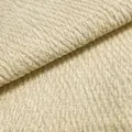 Premium thickened cream chenille sofa fabric featuring a wavy embossed petal texture - Retail Price (Within 70 Meters) / Creamy White (No. 1)