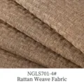 Tissu de canapé épais de couleur unie avec motif tressé de couleur marron - No. 4 (NGLS701) / Café Clair