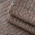 Premium heavyweight orange-brown mountain pattern chenille boucle fabric for sofa covers - 2608-14赤陶豆沙