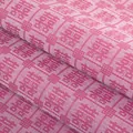 Tessuto jacquard rosa con simbolo della Doppia Felicità e motivo tradizionale cinese - Simbolo di Felicità / Rosa