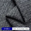 Tela de sofá de chenilla gris espesada con textura de patrón de montaña y 360 gsm - 1m / Gris (1089-2)