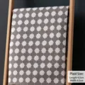 Thickened geometric pattern linen fabric for sofa covers and cushions - Gray Clover