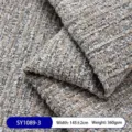 Tela de tapicería de chenilla gruesa SY1089-3 con tacto de visón para muebles sofá - 1m / Marrón Beige (1089-3)