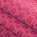 Tessuto jacquard rosso tradizionale cinese con motivo Doppia Felicità per fai da te nozze - Simbolo di Felicità / Tutto Rosso