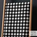 Black and white clover pattern thickened linen fabric for sofa covers and DIY crafts - Black Four-leaf Clover