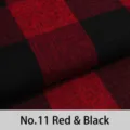 Premium red and black buffalo plaid cotton linen fabric for sofa covers and DIY projects - Standard / 11# Red & Black Plaid