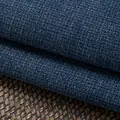 Thickened dark blue cotton linen fabric with cross weave texture for sofa covers - No.4 Navy Blue