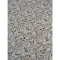Tessuto jacquard di ciniglia crema moderno con motivo a foglie di palma per divano - 100cmx150cm / Beige