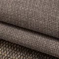 Thickened brown cotton linen sofa fabric featuring a durable coarse weave texture for upholstery - No.8 Light Coffee