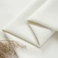 Thickened off-white coarse linen fabric texture detail for upholstery and pillows - Standard / Off White