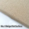 Premium thick coarse linen fabric for sofa cushions in natural beige No.1 plain finish - No. 1 Plain / Beige