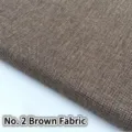 Thick coarse linen fabric in brown mottled plain weave for sofa covers and cushions - No. 2 Plain / Brown